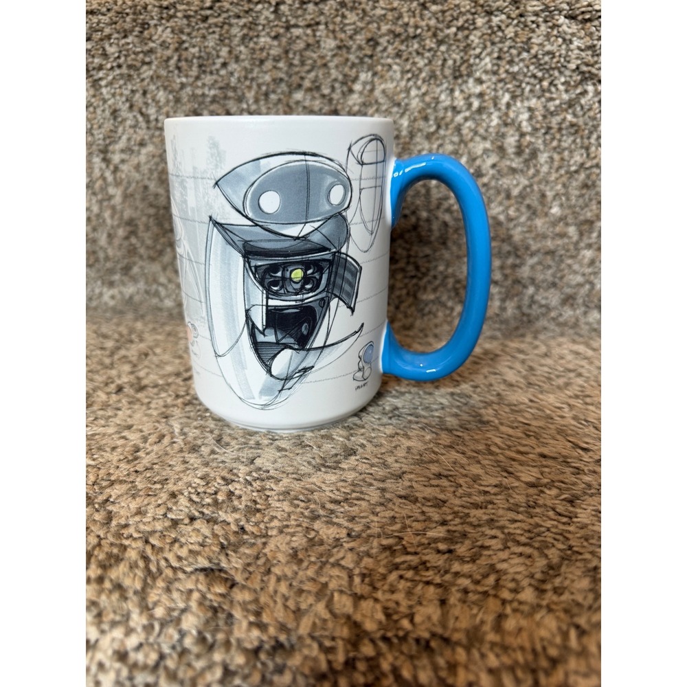 Disney Store WALL-E EVE Character Sketch Mug